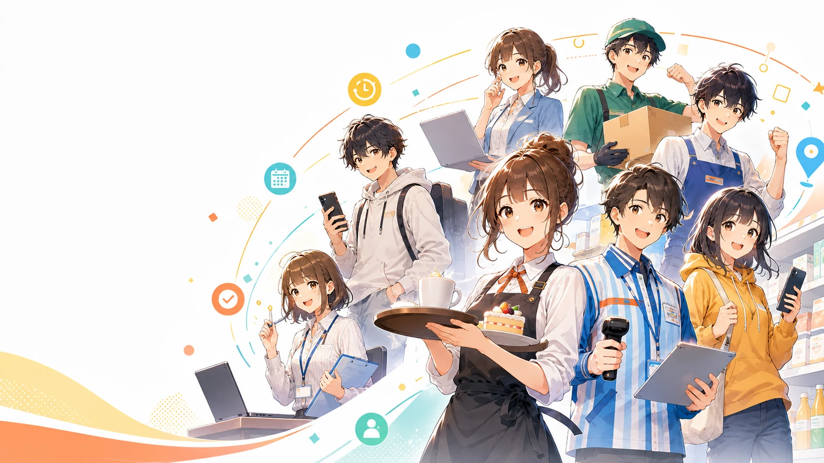 バイトのイメージイラスト